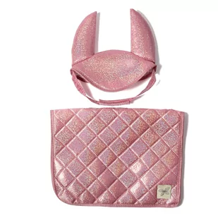 Podkładka pod siodło metaliczny róż dla Hobby Horse - by Astrup - Skoczki dla dzieci - miniaturka - grafika 1