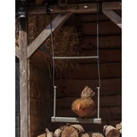 Akcesoria dla gryzoni - Beeztees Huśtawka Dla Kur, 40X5X30 Cm, Szara - miniaturka - grafika 1