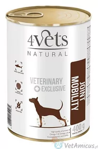 4Vets Natural Dog Joint Mobility 6 x 400 g - mokra karma w puszce - Mokra karma dla psów - miniaturka - grafika 1