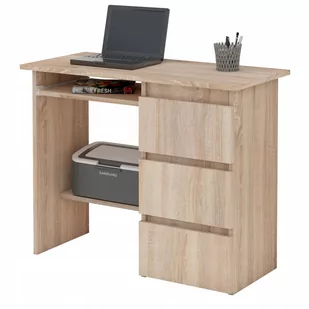 Małe biurko z półkami i szufladami Beta 2 sonoma - Biurka - miniaturka - grafika 1