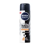 Dezodoranty i antyperspiranty męskie - Nivea MEN BLACK WHITE INVISIBLE ULTIMATE IMPACT 5IN1 DEZODORANT SPRAY 150ML - miniaturka - grafika 1