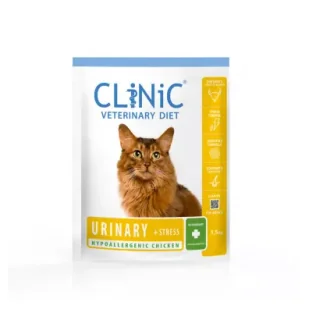 CLiNiC Veterinary Diet Cat Urinary + Stress Hypoallergenic Chicken - sucha karma weterynaryjna dla kotów 1.5 kg - Mokra karma dla kotów CLiNiC Veterinary Diet Cat Urinary + Stress Hypoallergenic Chicken - sucha karma weterynaryjna dla kotów 1.5 kg - Mokra karma dla kotów - miniaturka - grafika 1