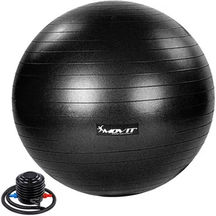 Movit Piłka gimnastyczna z pompką 85 cm czarny M75563 - Piłki do ćwiczeń - miniaturka - grafika 1