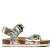 Buty dla dziewczynek - Sandały Primigi 3925666 M Srebrny - miniaturka - grafika 1