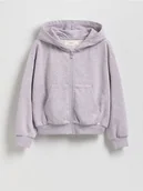 Bluzy dla dziewczynek - Reserved - Bluza z kapturem - lawendowy - miniaturka - grafika 1