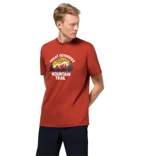 Koszulki męskie - Koszulka z nadrukiem JW MOUNTAIN TRAIL T M mexican pepper - S - grafika 1
