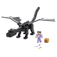 Figurki dla dzieci - Figurka Minecraft Potężny Smok Kresu ENDERDRAGON + figurka Steve - miniaturka - grafika 1