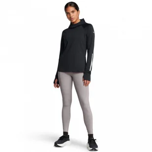 Damskie legginsy do biegania Under Armour UA Launch Elite Cw Tights - beżowe - UNDER ARMOUR - Spodnie sportowe damskie - miniaturka - grafika 1