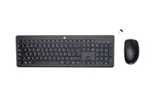Zestawy myszka + klawiatura - HP 230 Wireless Mouse and Keyboard Combo AZERTY Belgijski Czarny 18H24AA - miniaturka - grafika 1