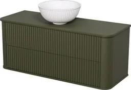 Szafka łazienkowa oliwkowa 120 cm LILIA z umywalką - Szafki łazienkowe - miniaturka - grafika 1
