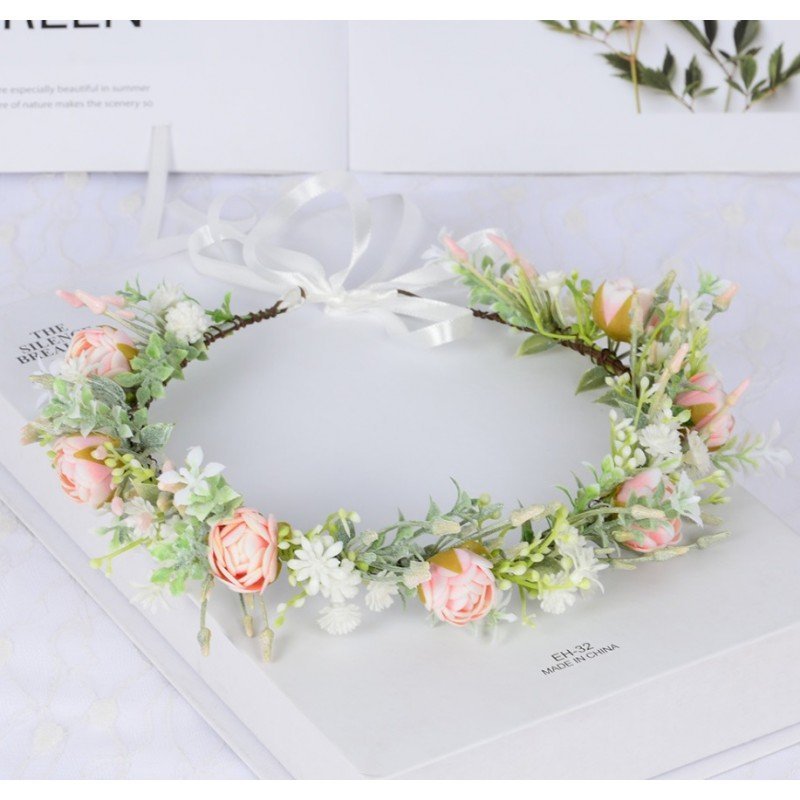 Wianek Opaska Wianuszek Kwiaty Boho W104