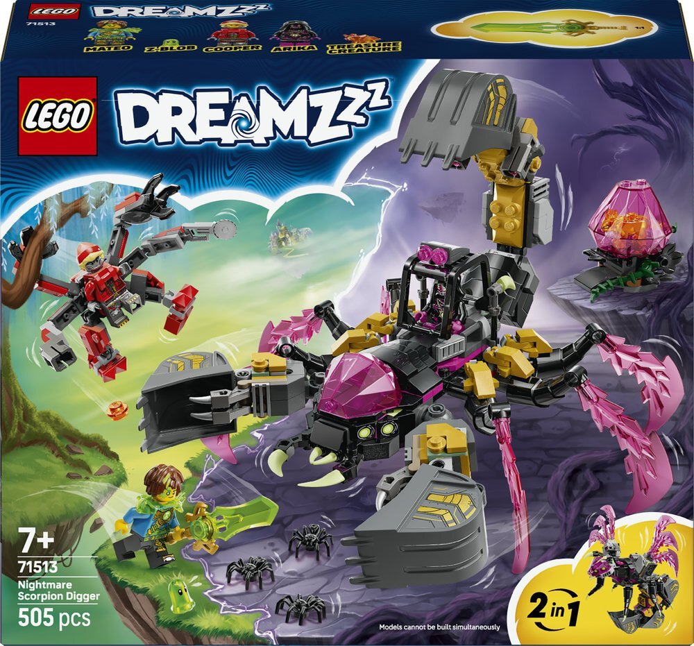 LEGO DREAMZzz Koszmarna skorpionowa koparka 71513