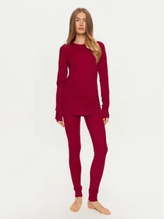 Whistler Komplet bielizny termoaktywnej Cerro W Merino Wool Baselayer Set W233596 Czerwony - Pozostała odzież narciarska - miniaturka - grafika 1