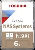 Dyski HDD - Dysk Toshiba N300 MN10ADA600S 6TB 3,5'' 7200 512MB SATA III NAS BULK MN10ADA600S - miniaturka - grafika 1