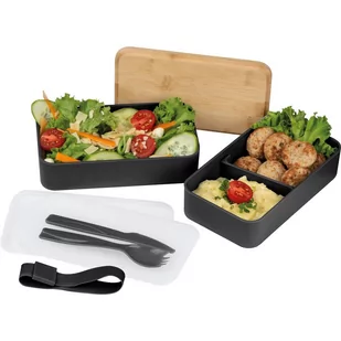 Pudełko na lunch z dwiema przegródkami - Lunch boxy - miniaturka - grafika 1