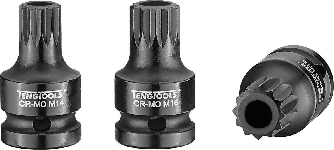 Teng Tools Nasadka trzpieniowa udarowa długa xZN Spline z chwytem 1/2