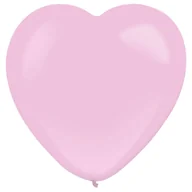 Balony i akcesoria - Balony Lateksowe Serca Pastel różowy 30cm, 50 szt. - miniaturka - grafika 1