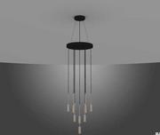 Lampy sufitowe - Żyrandol klasyczny wiszący Exhaust Szary (do wyboru na zamówienie) - miniaturka - grafika 1
