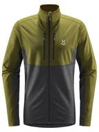 Kurtki i kamizelki sportowe damskie - Haglöfs Kurtka sportowa "Roc Scheer Mid" w kolorze antracytowo-oliwkowym - miniaturka - grafika 1