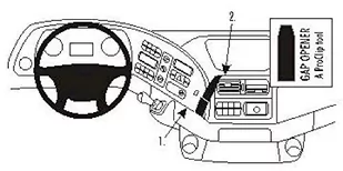 Brodit 853355 ProClip  Mercedes Actros 7320288533551 - Akcesoria motoryzacyjne - miniaturka - grafika 1