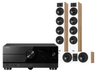 Kino domowe - Yamaha RX-A4A (czarny) + Diva 6 + 7 (dąb) - miniaturka - grafika 1