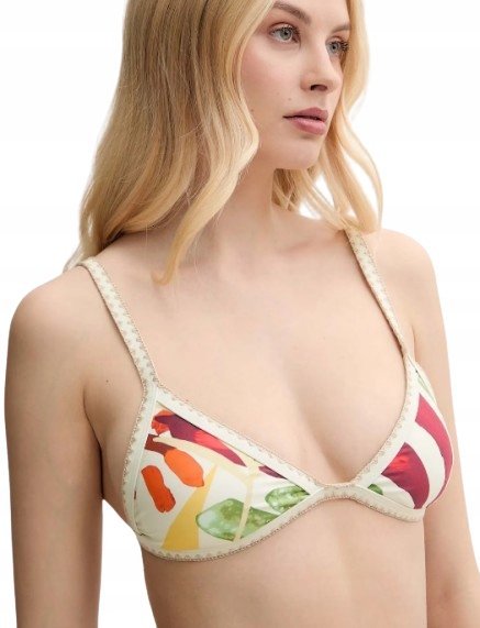DESIGUAL DAMSKA GÓRA OD BIKINI ZE WZOREM WIĄZANA NA PLECACH S J5A