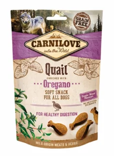 Carnilove Carnilove Semi-Moist Snack Quail & Oregano 200g 8595602527359 - Przysmaki dla psów - miniaturka - grafika 1