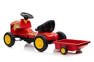 Traktor Na Pedały G206 Czerwony - Pojazdy elektryczne dla dzieci - miniaturka - grafika 3