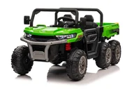 Pojazdy elektryczne dla dzieci - Mamido Auto Na Akumulator Farmer Truck 24V 4X200W Zielony - miniaturka - grafika 1