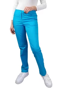 Spodnie medyczne damskie elastyczne zwężane turkus 40 - Odzież medyczna - miniaturka - grafika 1