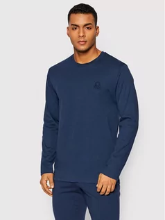 Piżamy męskie - United Colors Of Benetton Koszulka piżamowa 3I1X4M866 Granatowy Regular Fit - grafika 1
