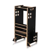 Krzesełka do karmienia - Krzesełko do karmienia LIONELO 2W1 Cass Czarny - miniaturka - grafika 1