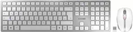 Zestawy myszka + klawiatura - Zestaw bezprzewodowy Cherry DW 9100 Slim RF Wireless + Bluetooth Biały/Srebrny (JD-9100DE-1) - miniaturka - grafika 1