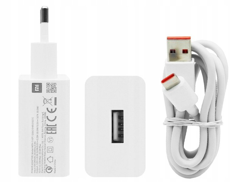 SZYBKA ORYGINALNA ŁADOWARKA SIECIOWA XIAOMI MDY-11-EP 22.5W + KABEL TYPU C