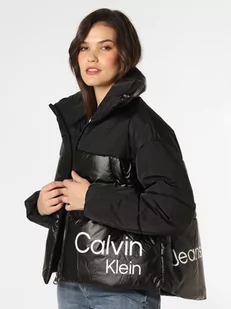 Calvin Klein Jeans - Damska kurtka pikowana, czarny - Kurtki damskie - miniaturka - grafika 1