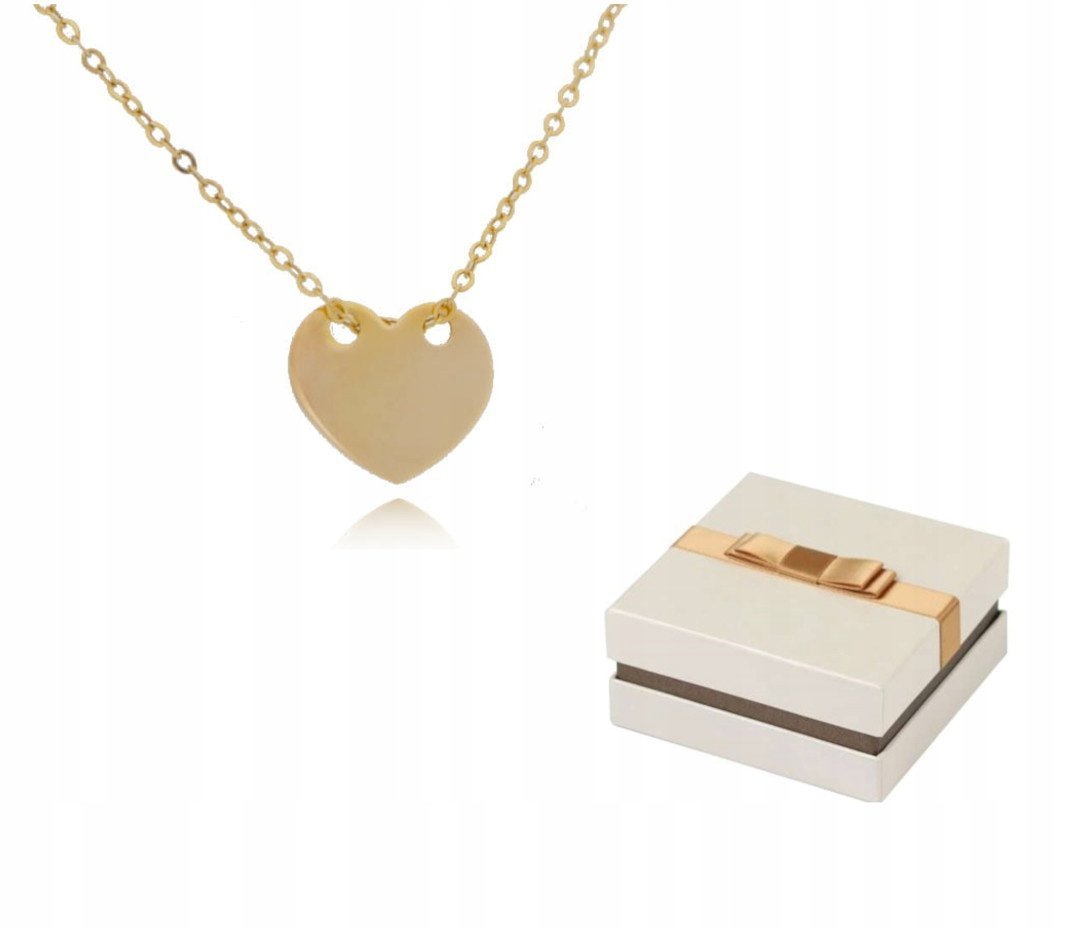 Złoty Naszyjnik Serce ZN88