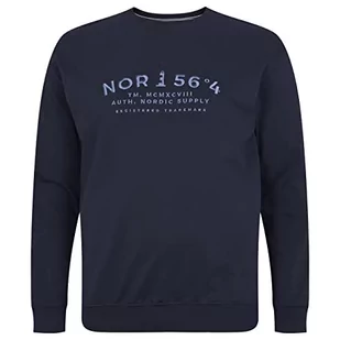 North 56-4/North 56Denim Męska bluza z logo North 56°4, granatowa, XXL, granatowy - Bluzy męskie - miniaturka - grafika 1