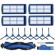 Akcesoria do robotów sprzątających - LesinaVac Zestaw zastępczy do odkurzacza robota Eufy RoboVac 11S Max, RoboVac 15C Max, RoboVac 30C Max, w tym 1 szczotka główna, 8 szczotek bocznych, 4 filtry, niebieska szczotka do czyszczenia - miniaturka - grafika 1