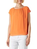 Bluzki damskie - s.Oliver BLACK LABEL Damska bluzka z krótkim rękawem, Pomarańczowy 2333, 34 - miniaturka - grafika 1