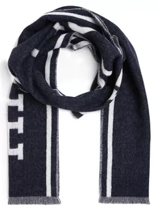 Tommy Hilfiger - Szalik męski, niebieski - Apaszki i szaliki męskie - miniaturka - grafika 1