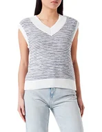 Swetry damskie - s.Oliver Women's 2126962 damski sweter, biały, 34, biały, 34 - miniaturka - grafika 1