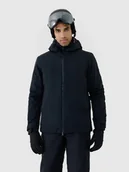 Kurtki narciarskie - Kurtka narciarska męska z kapturem 4F 4FSAW24TTJAM0859-20S Czarny M - miniaturka - grafika 1