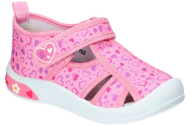 AMERICAN CLUB TEN152 SANDAŁKI TENISÓWKI TRAMPKI DZIECIĘCE WKŁADKA SKÓRZANA PINK 27