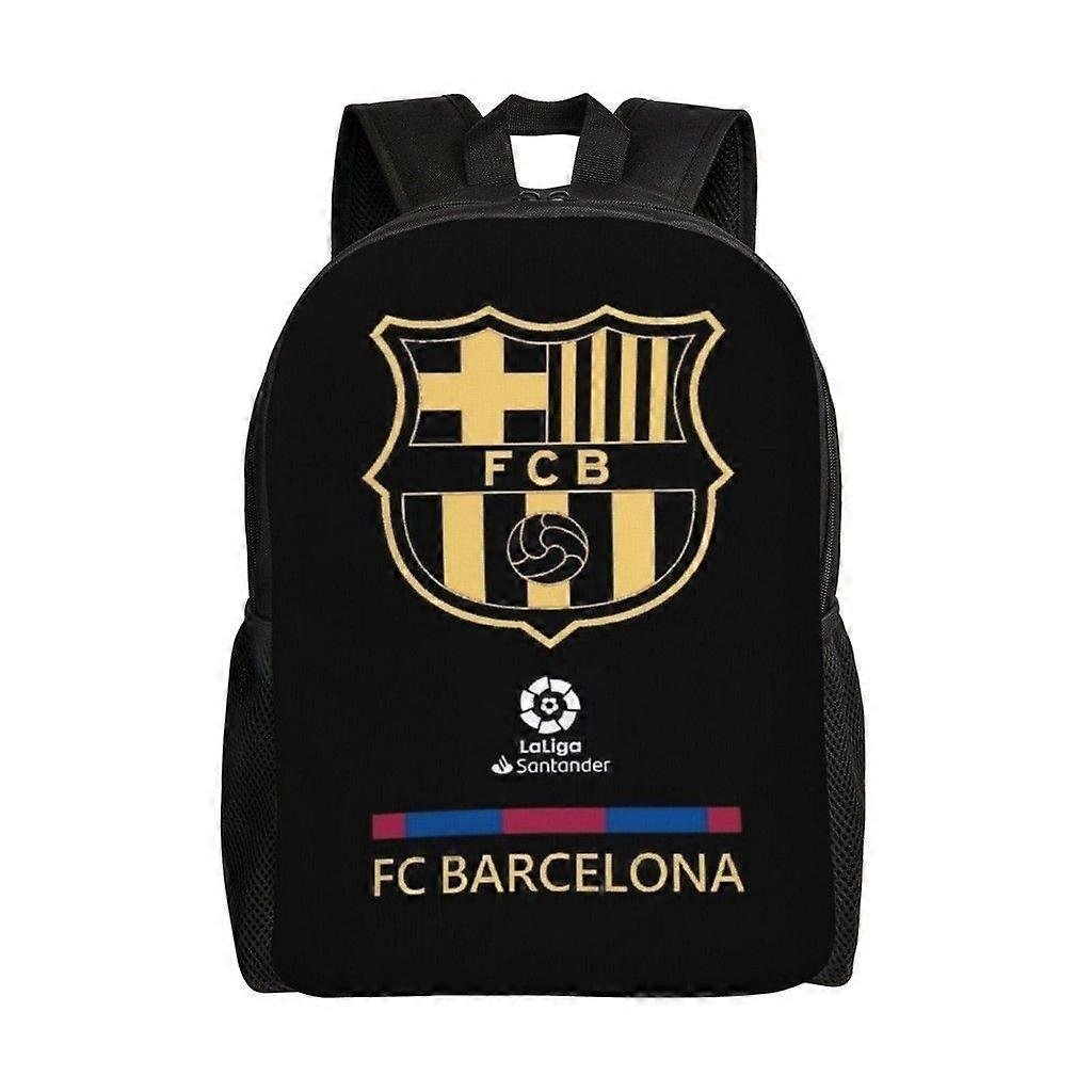 Futbol Club Barcelona Wszechstronny plecak Zmywalny plecak szkolny w stylu casual Modna torba na komputer z tkaniny Oxford Unisex-hjka2479