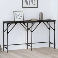 Konsole i sekretarzyki - vidaXL Konsola Czarny dąb 140 x 29 x 75 cm Materiał drewnopochodny - miniaturka - grafika 1