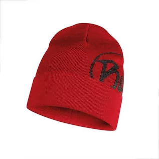 Czapki damskie - Buff, Czapka zimowa, Knitted Hat, czerwony - grafika 1