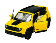 Samochody i pojazdy dla dzieci - WELLY JEEP RENEGADE TRAILHAWK ŻÓŁTY 1:34 43736 - miniaturka - grafika 1