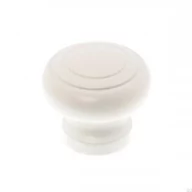 Klamki - Gałka meblowa 9255 45 Drewniana biała - miniaturka - grafika 1