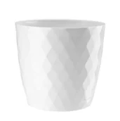 Donice - Galicja Doniczka Cristal 20 cm biały - miniaturka - grafika 1