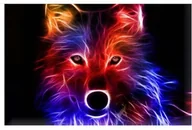 Malowanie po numerach - Diamentowa Mozaika - Wilk - miniaturka - grafika 1